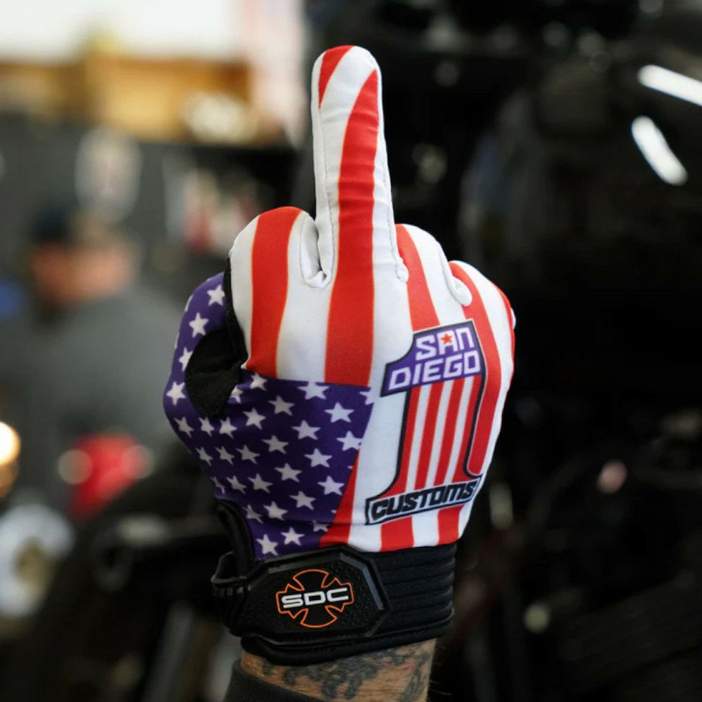サンディエゴカスタムズ モトグローブ NUMBER1