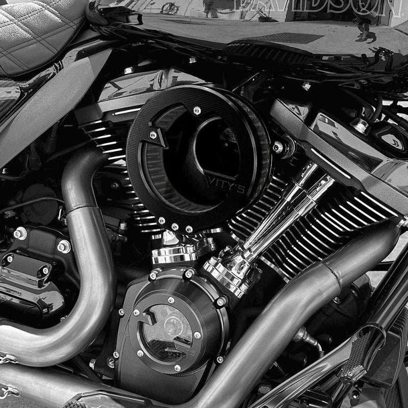 ハーレー ツインカム 電子制御スロットル用 Massive エアクリーナー ブラック Vitys Design（ビティズデザイン） 2
