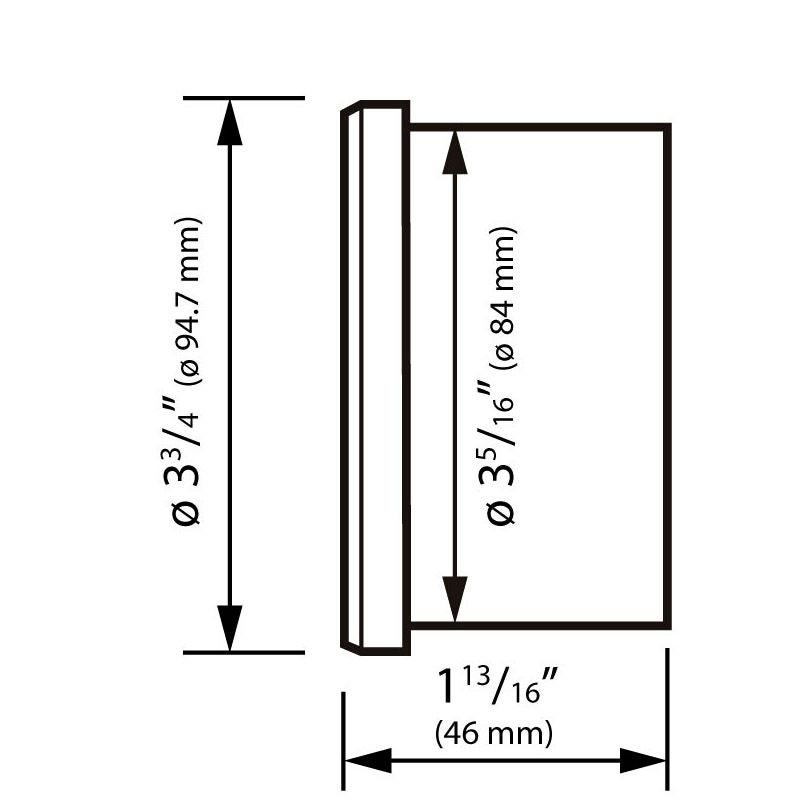 スポーツスター、ダイナ、ソフテイル 95mm径 スピード/タコメーター CAN-Bus用 (ブラック/ブラック)1