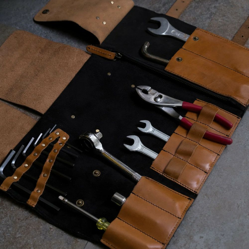 Trip Machine ツールロール ブラックxブラウン