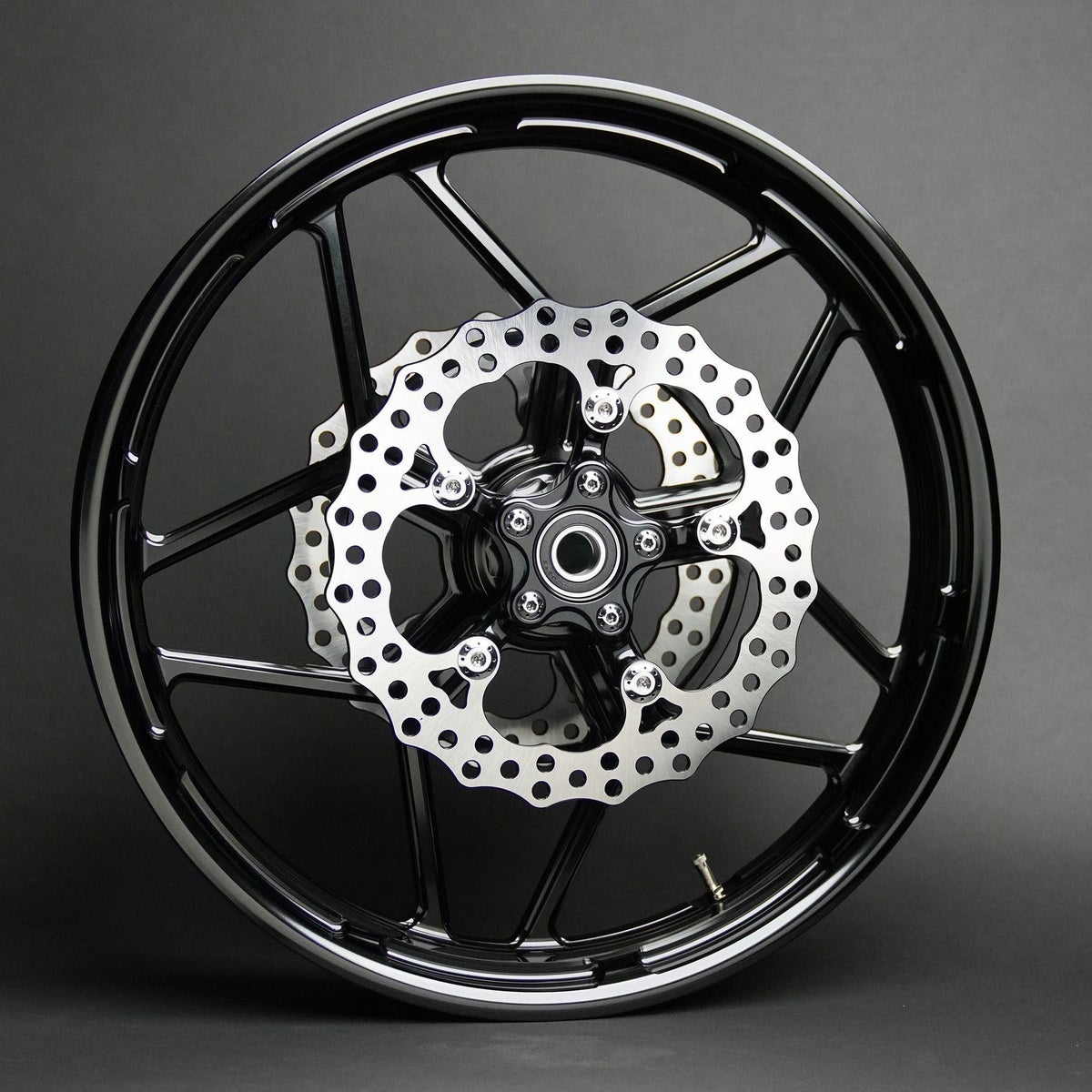 Arlen Ness アレンネス Spider ローター 11.8インチ ブラック 2