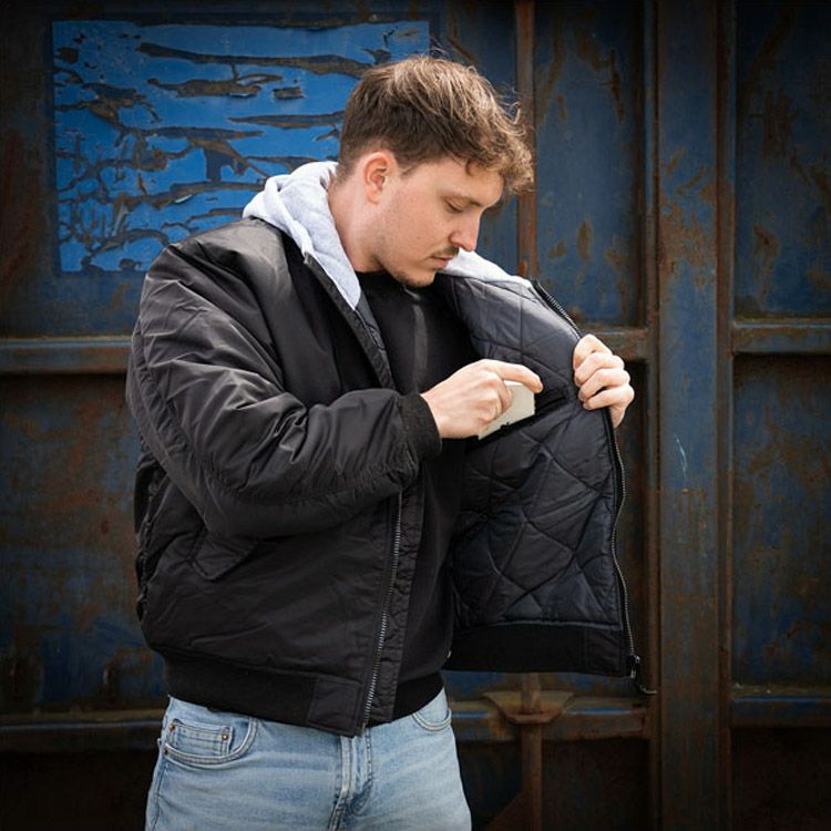  MA-1 フード付 ボンバージャケット1