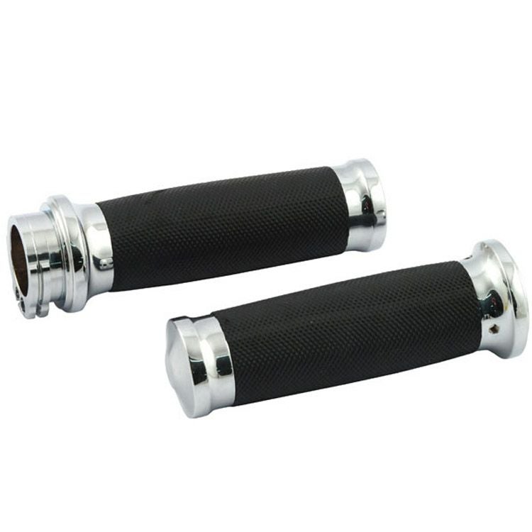 ハーレー ケーブルスロットル車用 カリバー・グリップセット (クローム) MCS