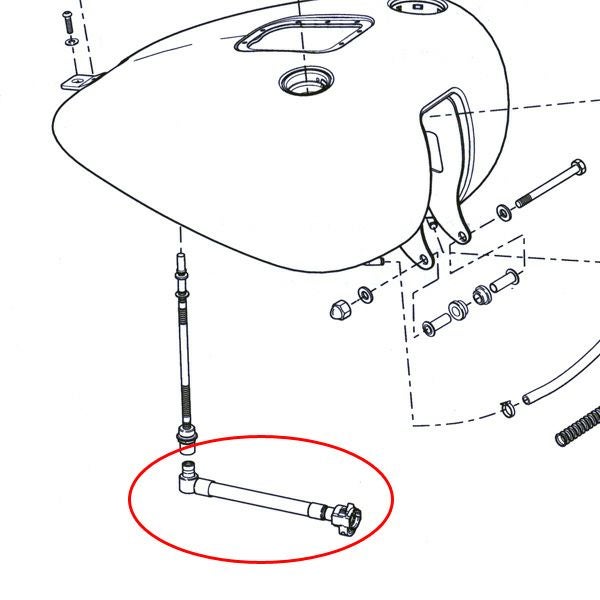 フュエルライン　2001～2017 ソフテイル、2006～2007 ツーリング-02