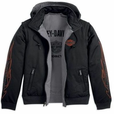 Men's Flames Biker's Dozen 2-in-1 Jacket-01