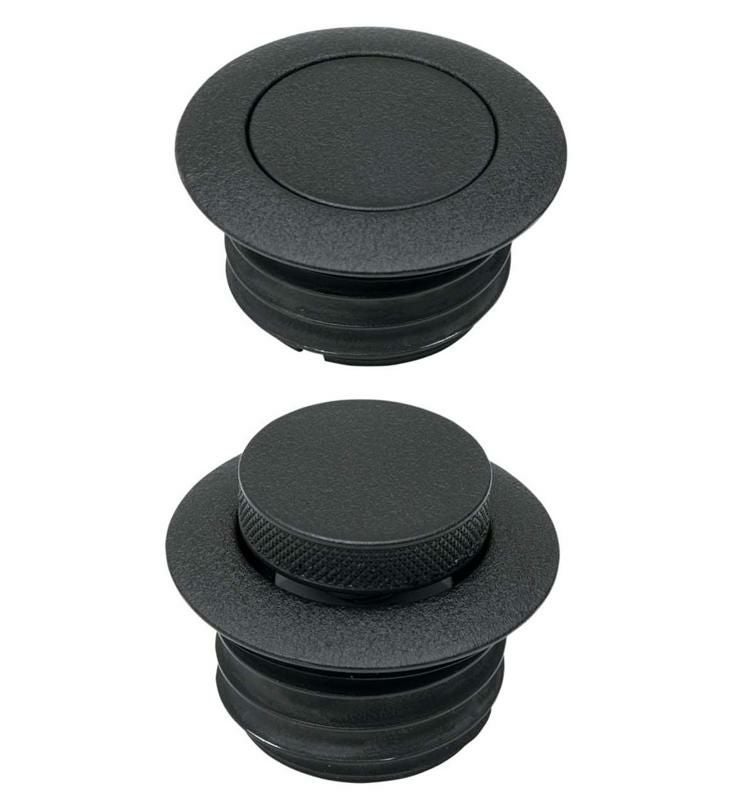 Drag Specialties ポップアップ　フュエルキャップ　（リンクルブラック）-02