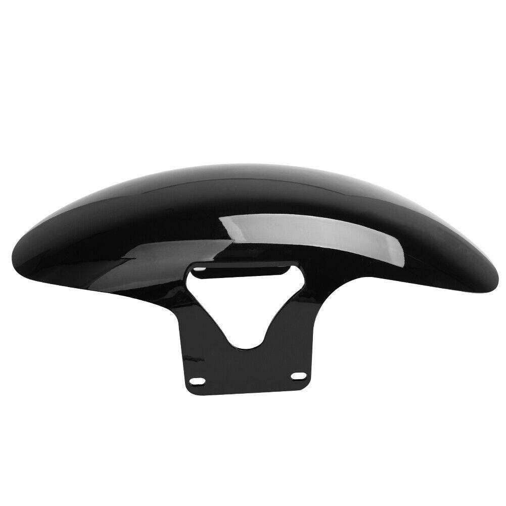 M8ファットボーイ チョップスタイル ショートフロントフェンダー ブラック 2