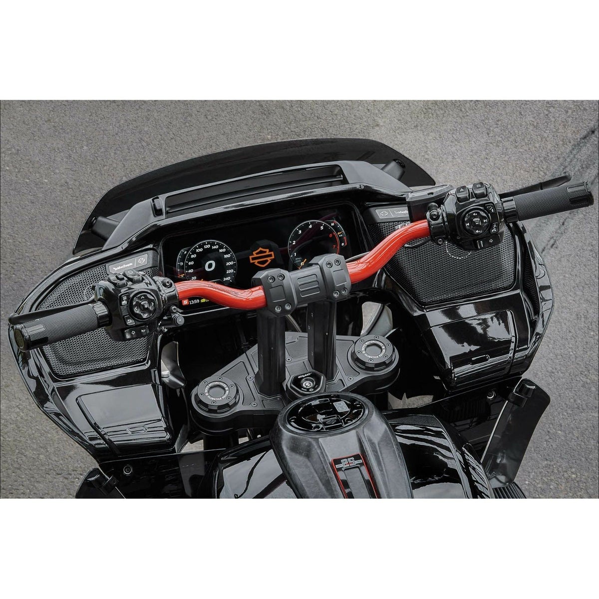  2024以降 ロードグライド パフォーマンス1 クラブスタイル モトハンドルバー 790mm幅3