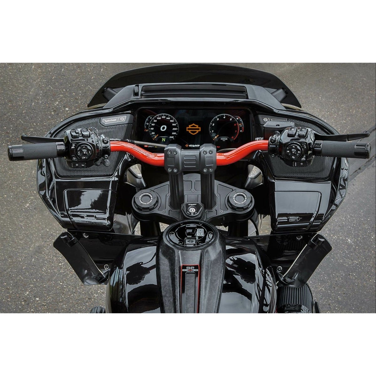  2024以降 ロードグライド パフォーマンス1 クラブスタイル モトハンドルバー 790mm幅4