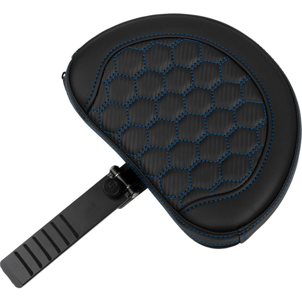 サドルマン エクステンドリーチ ロードソファシート バックレスト付 ハニカムステッチ/ブルー