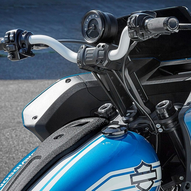 M8 ローライダーS クラブスタイル メーターマウント付 11.5インチプルバックライザー