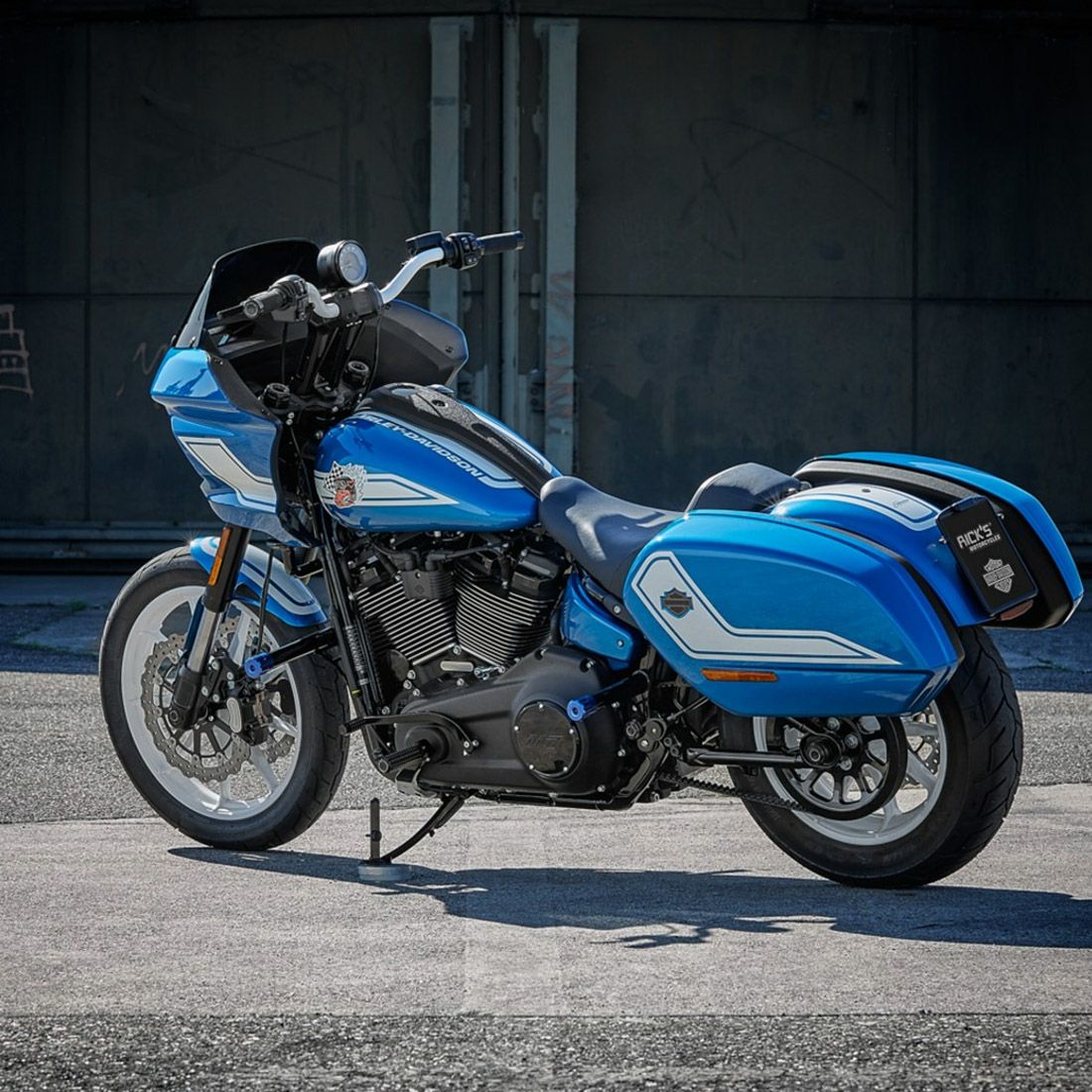 M8 ローライダーS クラブスタイル メーターマウント付 11.5インチプルバックライザー10