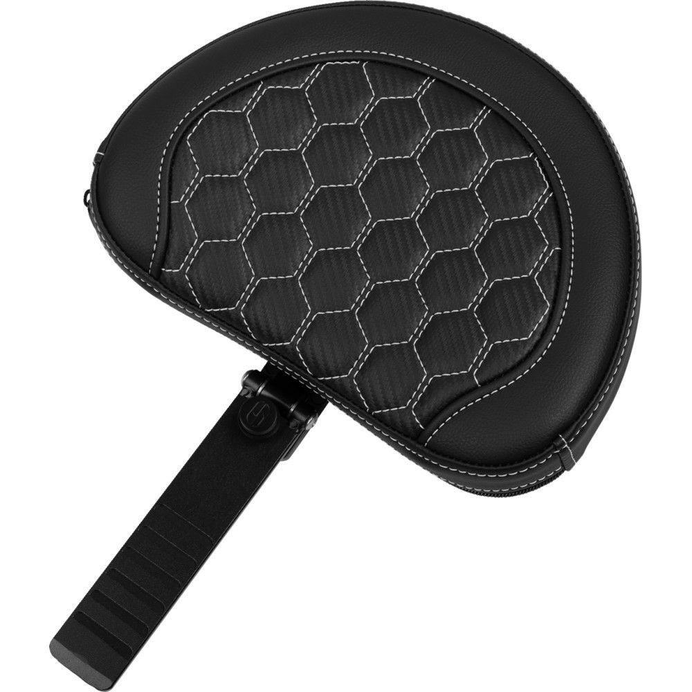 サドルマン エクステンドリーチ ロードソファシート バックレスト付 ハニカムステッチ/ホワイト