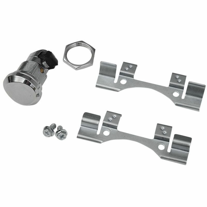 ハーレー ツーリングモデル フューエルドア プッシュボタンラッチキット クローム ドラッグスペシャリティーズ