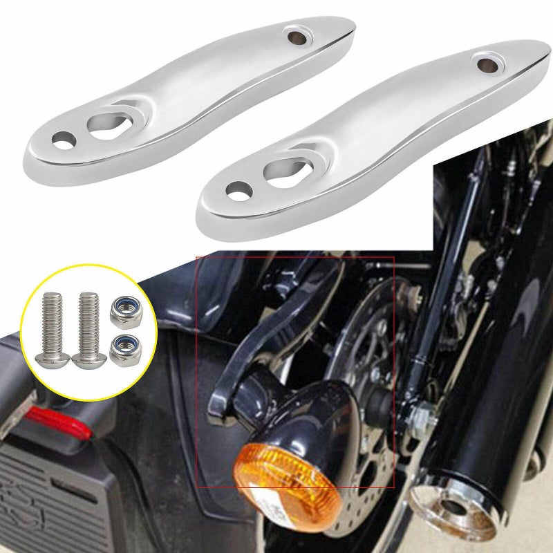 M8ソフテイル リアウインカー リロケーションキット クローム