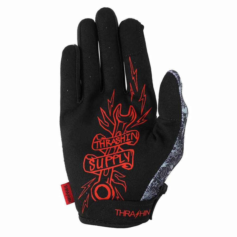  スラッシンサプライ(THRASHIN SUPPLY) ステルスグローブ ハンマー グレー/レッド 