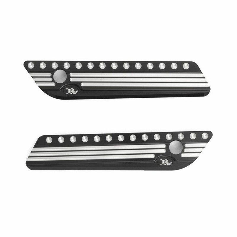  2014年以降 ツーリング サドルバックヒンジカバー ブラックマシーン仕上げ KEN'S FACTOR 