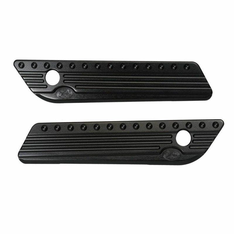  2014年以降 ツーリング サドルバックヒンジカバー ブラックマシーン仕上げ KEN'S FACTOR 