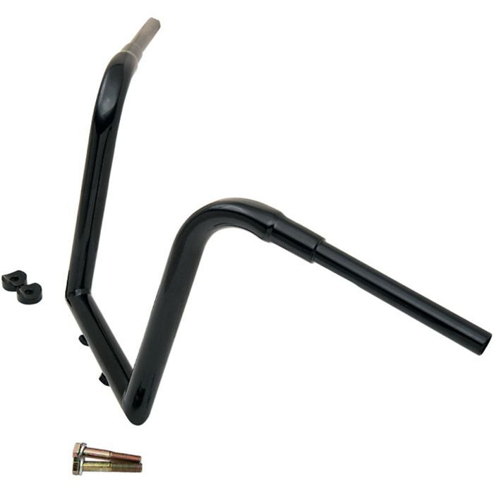 LAチョッパーズ ハーレー 1.5インチ径 ツリーハガー エイプハンドルバー 13インチ (ブラック)1