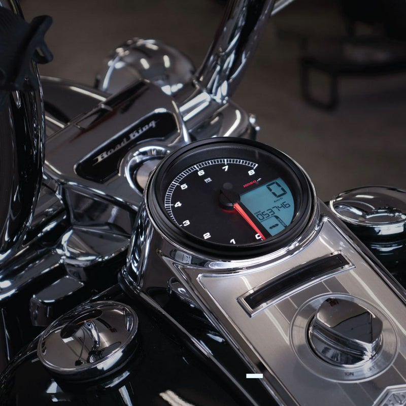 2013以前 ロードキング、2011以前 ダイナ、2010以前 ソフテイル 5インチ マルチファンクションメーター HD-05 (ブラック)