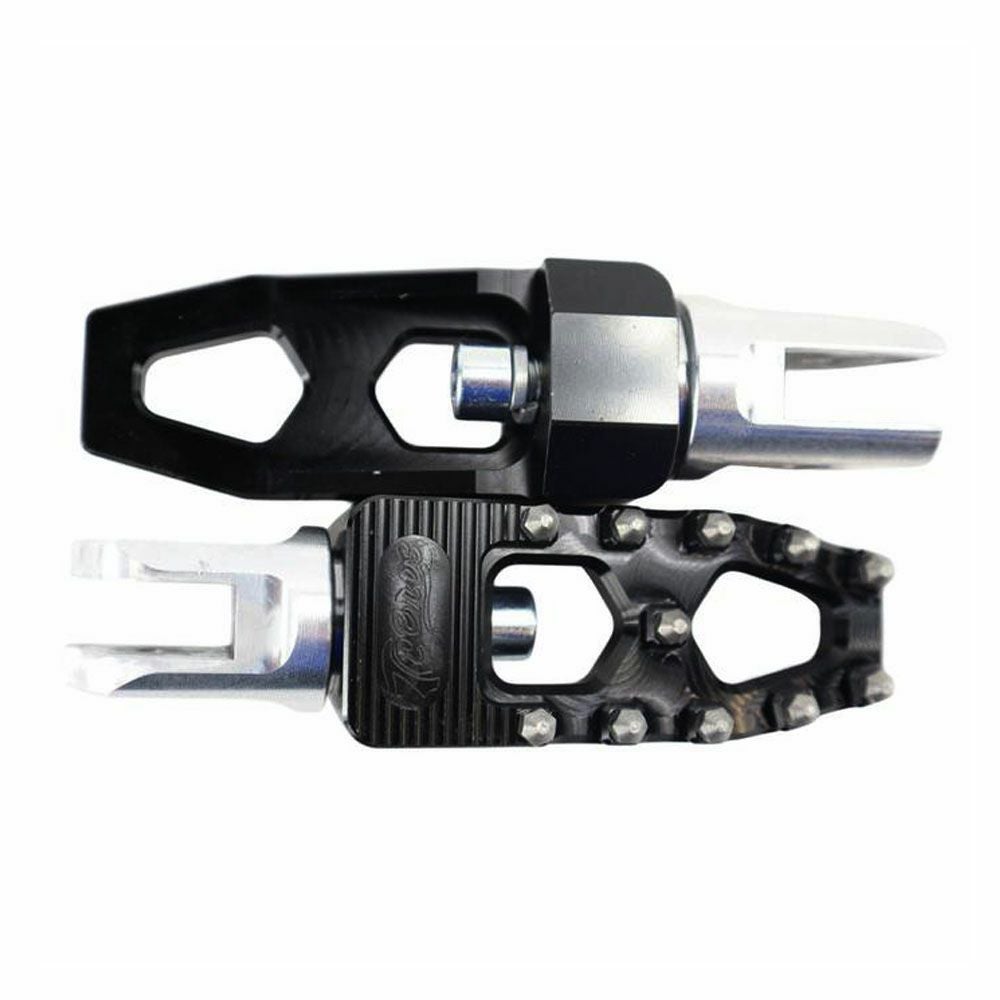 M8 ソフテイル、スポーツスターS、ナイトスター プロシリーズ MX ライト ライダー フットペグ ブラック TC Bros 