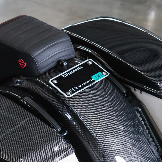 ハーレー レイダウン ナンバーブラケット