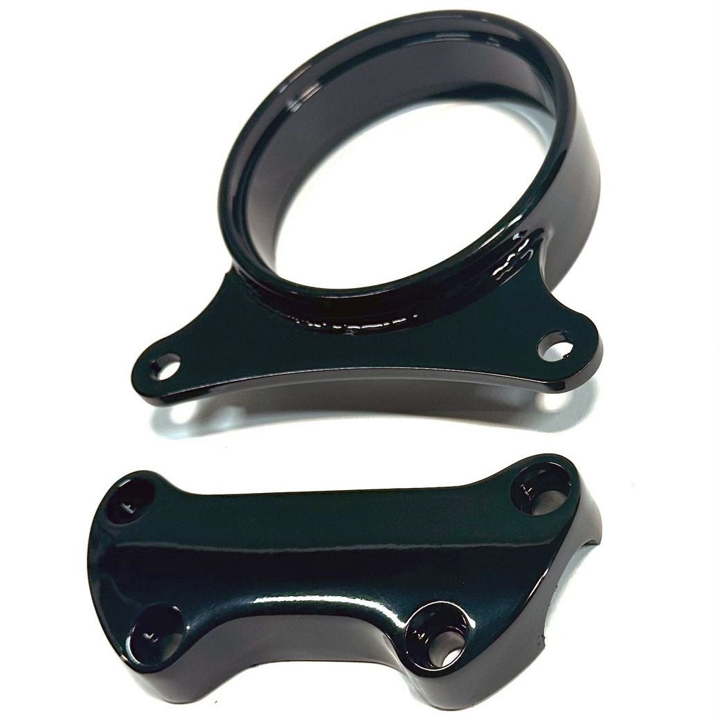 2022以降 ローライダーS メーターマウントブラケット/トップクランプセット (グロスブラック/グロスブラック)