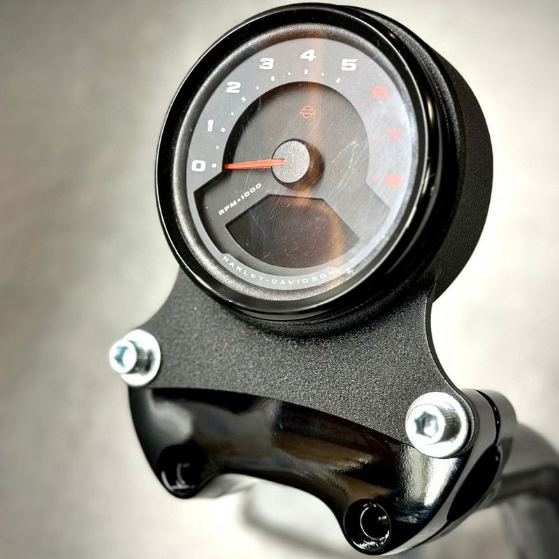 2022以降 ローライダーS メーターマウントブラケット/トップクランプセット (リンクルブラック/グロスブラック)