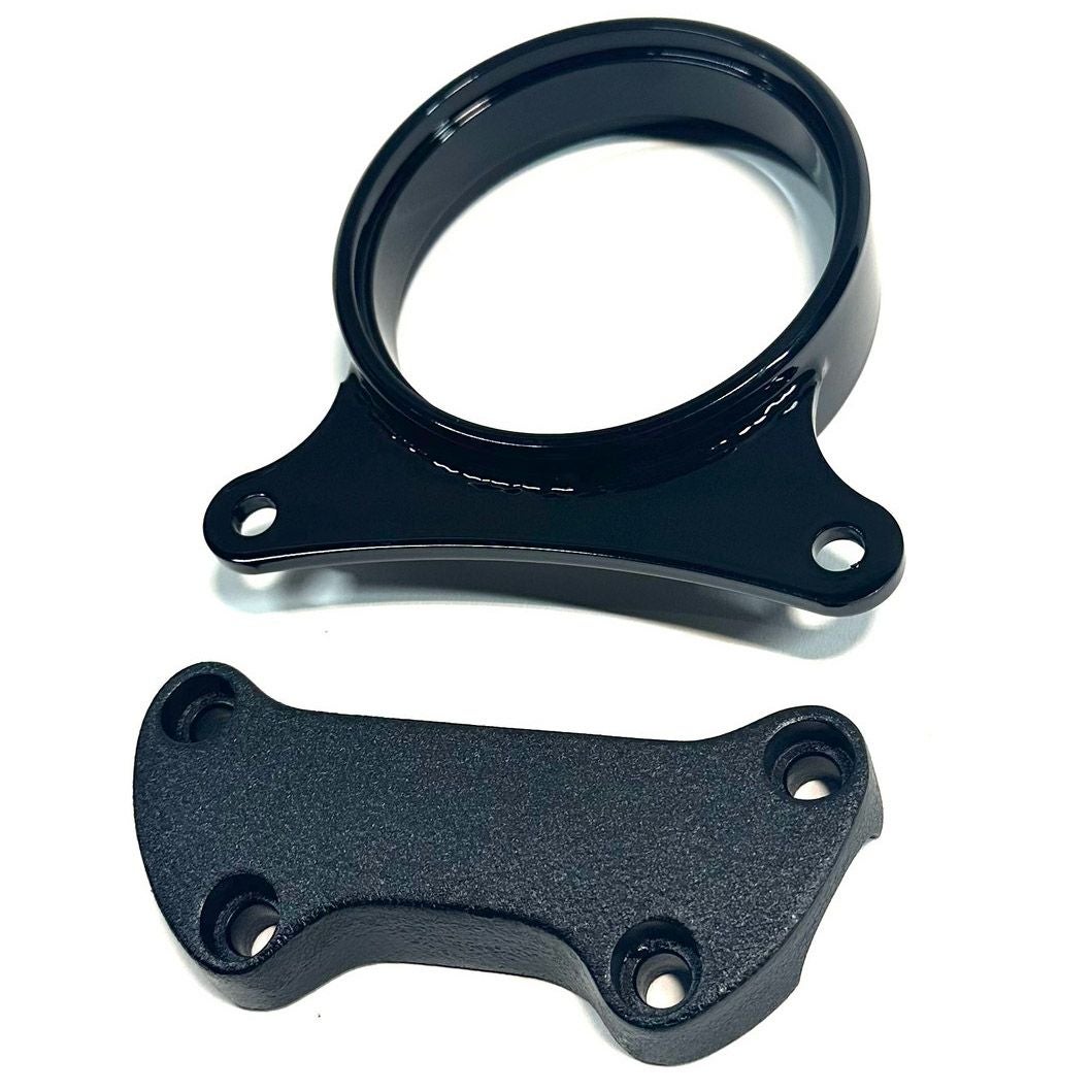 2022以降 ローライダーS メーターマウントブラケット/トップクランプセット (グロスブラック/リンクルブラック)