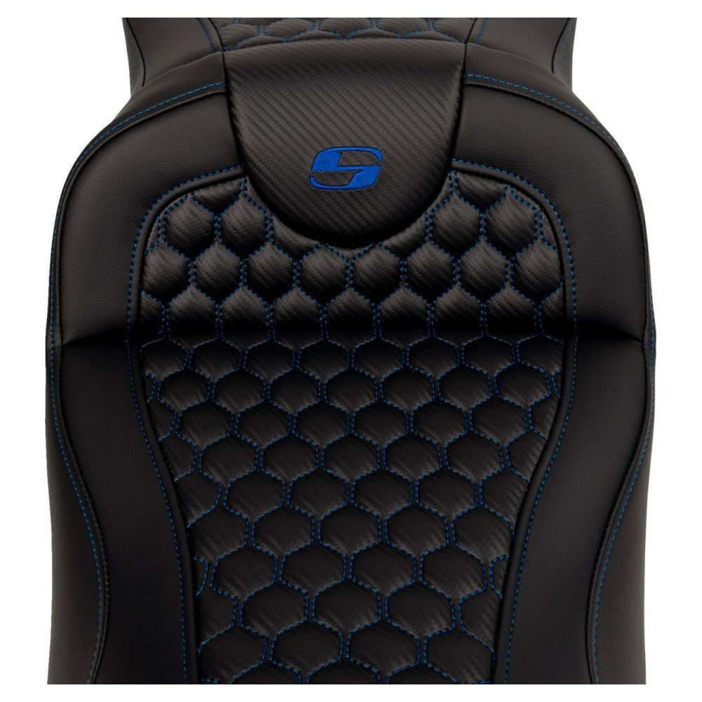 サドルマン エクステンドリーチ ロードソファシート ハニカムステッチ/ブルー