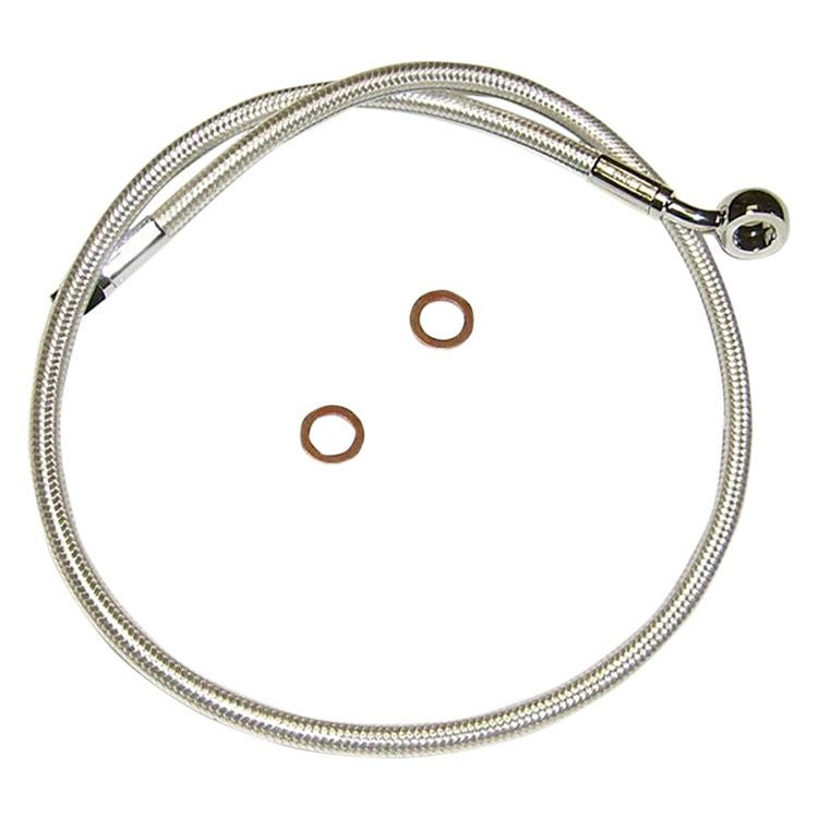  2024以降 ストリートグライド アッパー・ブレーキライン 24インチ (スターリングクロマイト)