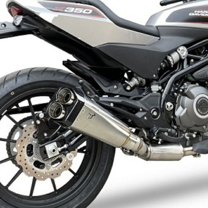 HARLEY DAVIDSON X350 エキゾーストパイプ IXIL MK2 コニカルショート スリップオンマフラー (ブラック) X350