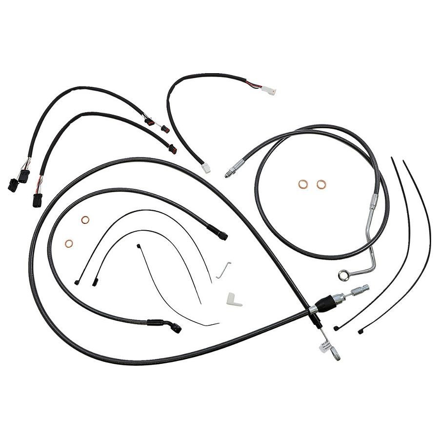 2021～2022 ロードキング ハンドルバークイックインストールキット 12～14インチ用 (ブラックパール)