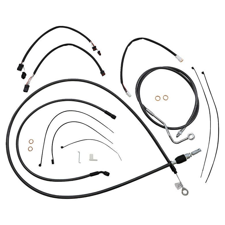  2021～2022 ロードキング ハンドルバークイックインストールキット 15～17インチ用 (ブラックパール)