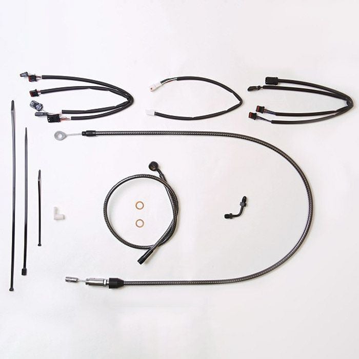  2021～2023 ストリートグライド、エレクトラグライド ハンドルバークイックインストールキット 15～17インチ用 (カーボンファイバー)