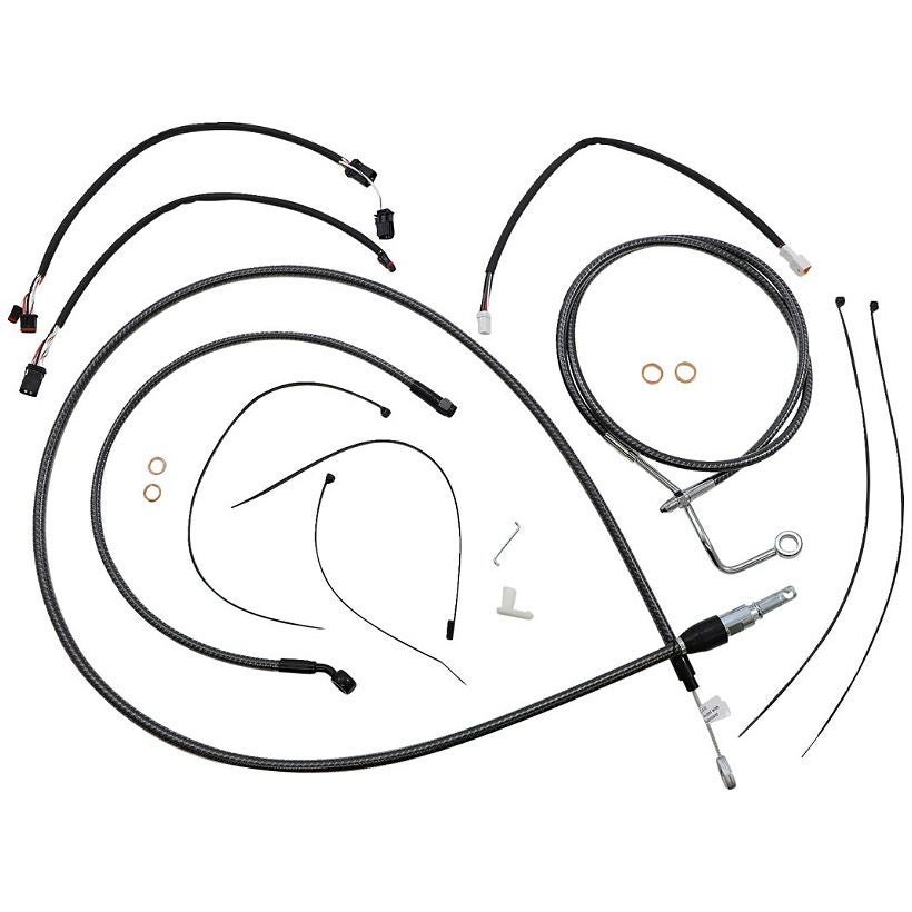 2021～2023 ロードグライド、ロードグライドリミテッド ハンドルバークイックインストールキット 12～14インチ用 (カーボンファイバー)