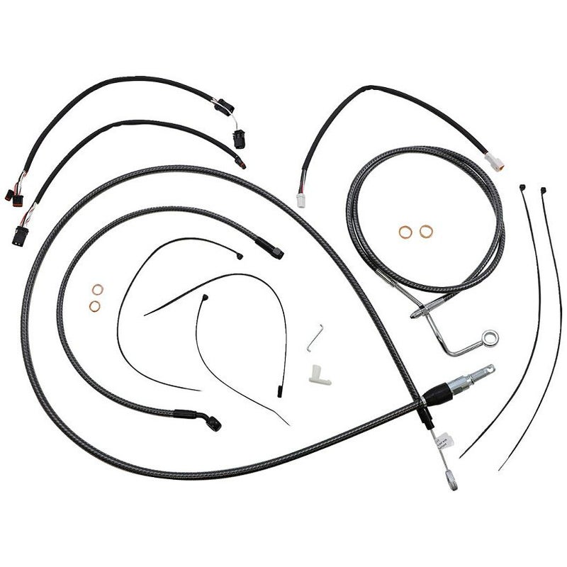 2021～2023 ロードグライド、ロードグライドリミテッド ハンドルバークイックインストールキット 12～14インチ用 (カーボンファイバー)