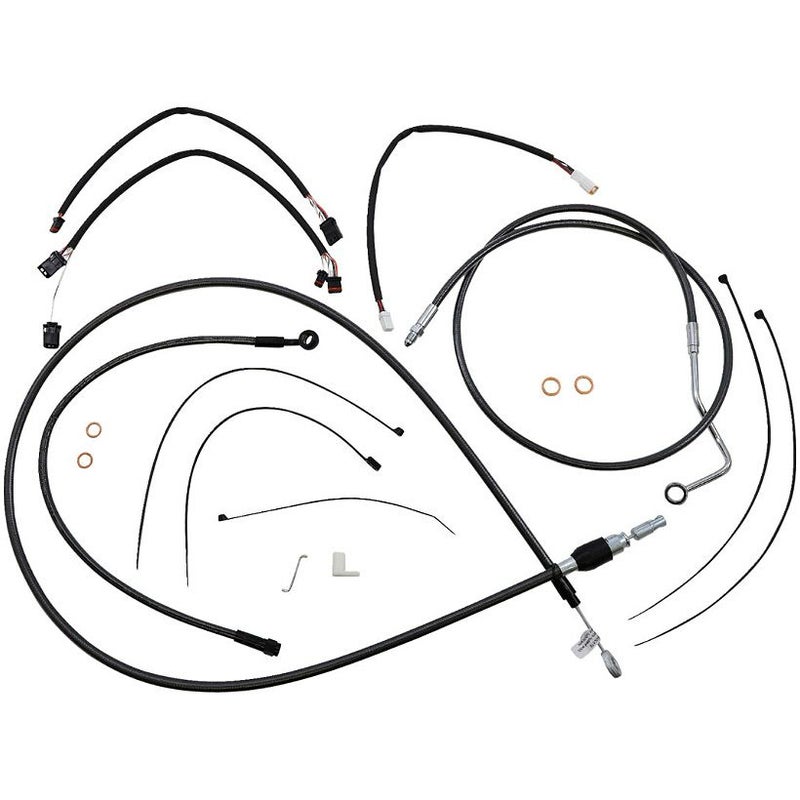 2021～2023 ロードグライド、ロードグライドリミテッド ハンドルバークイックインストールキット 15～17インチ用 (ブラックパール)
