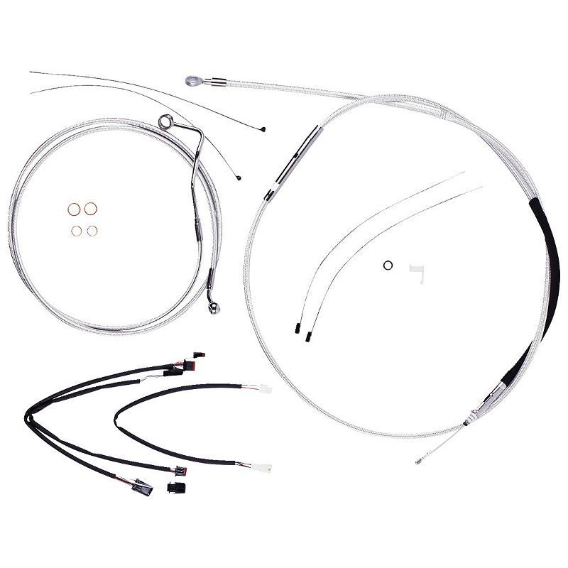 2021～2023 ロードグライド、ロードグライドリミテッド ハンドルバークイックインストールキット 15～17インチ用 (スターリングクロマイト)