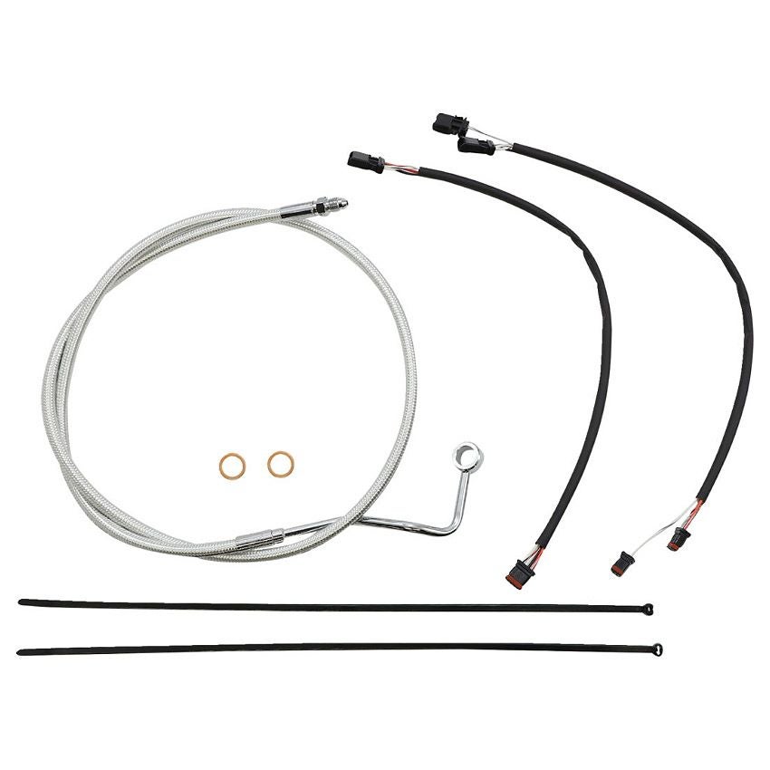 2021～2023 ロードグライド、ロードグライドリミテッド ハンドルバークイックインストールキット 18～20インチ用 (スターリングクロマイト)1