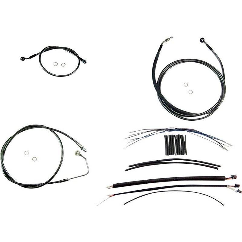  2017～2020 ストリートグライド、エレクトラグライド ハンドルバークイックインストールキット 12～14インチ用 (ブラックパール)