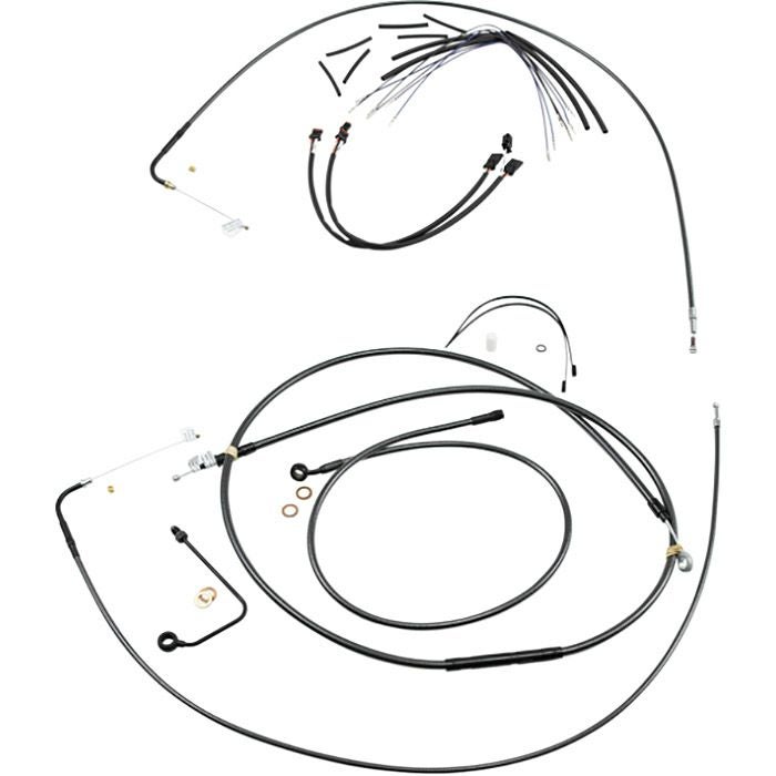 2017～2020 ストリートグライド、エレクトラグライド ハンドルバークイックインストールキット 18～20インチ用 (ブラックパール)