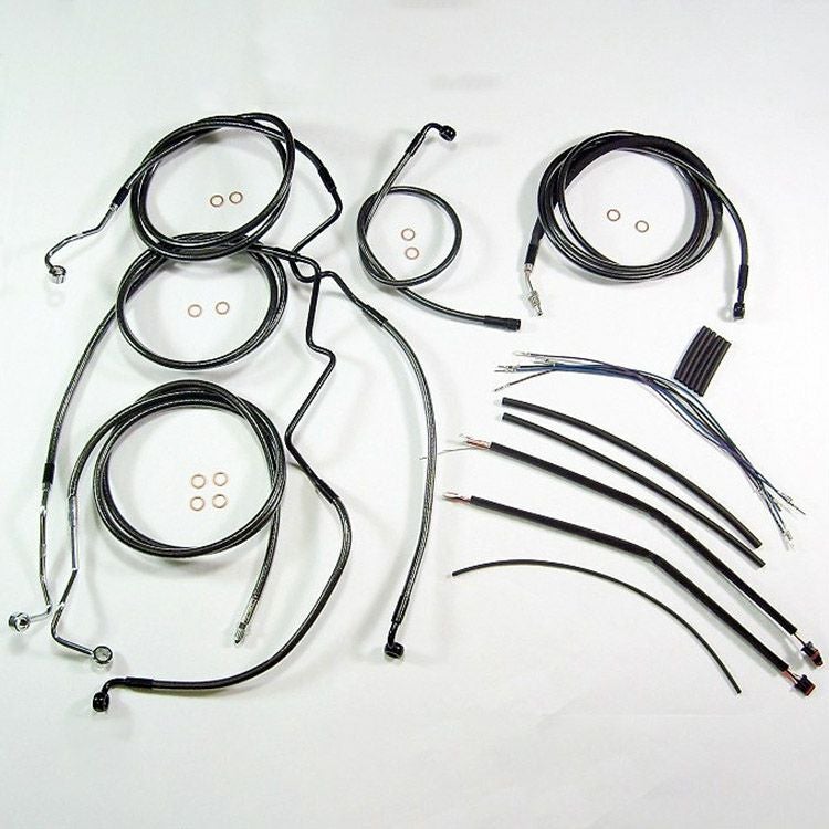 2017～2020 ロードグライド、ロードグライドウルトラ ハンドルバーインストールキット 15～17インチ用 (ブラックパール)