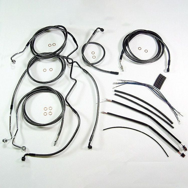 2016 ストリートグライド、エレクトラグライド ハンドルバーインストールキット 15～17インチ用 (ブラックパール)