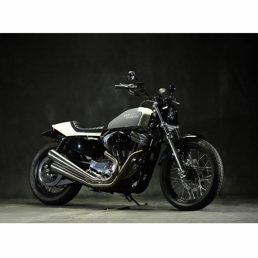 2014～2021 スポーツスター FTツインハンマー エキゾーストマフラー ヘアライン仕上げ GLEAMING WORKS 