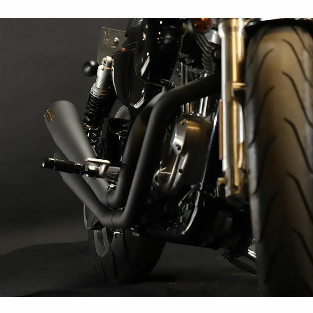  2007～2013 スポーツスター FTツインハンマー エキゾーストマフラー ブラック GLEAMING WORKS 