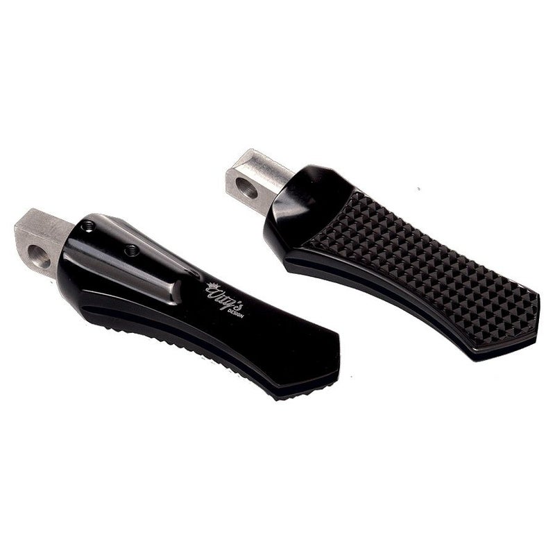  M8ソフテイル ダイアモンド パッセンジャーフットペグ (ブラック)