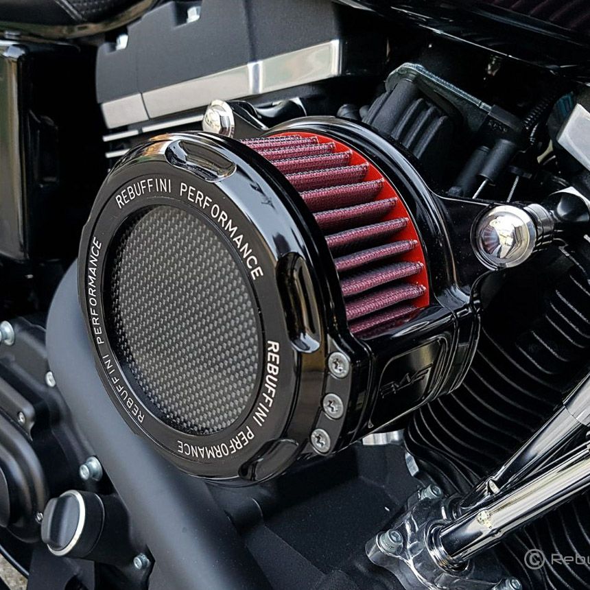 2018～2024 ソフテイル用 トゥオーノ・ハイフローエアクリーナー (ブラック)