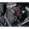 ハーレー ツインカム 電子制御スロットル車用 トゥオーノ・ハイフローエアクリーナー (ブラック)1