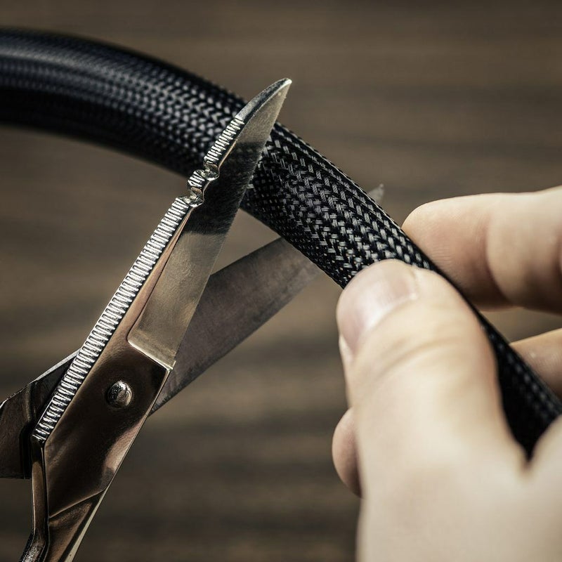 ハーレー クリーンカット・汎用ケーブルカバー 3/4インチ (ブラック)